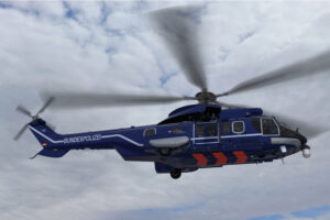 Airbus Helicopters H255 con colores de la Policía Federal alemana.