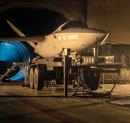 Uno de los dos Kratos Valkyrie sobre los que trabaja Airbus.