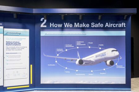 Segundo panel en el centro de promoción de la seguridad de Airbus.