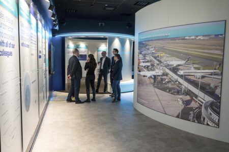 Interior del Centro de promoción de la seguridad de Airbus.