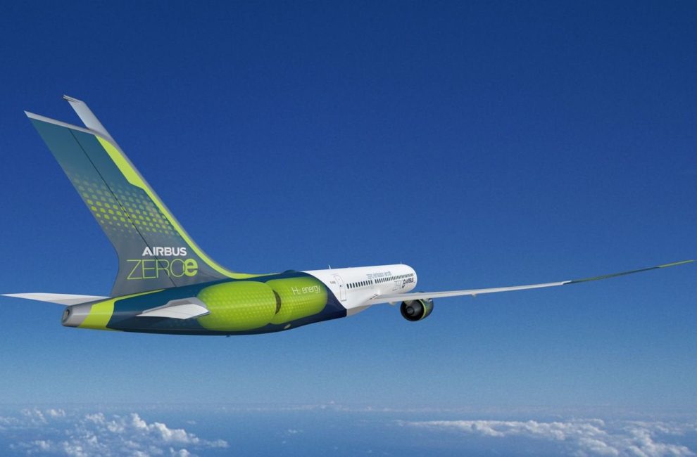 Airbus ha presentado varias propuestas de aviones que usan el hidrógeno como fuente de energía.