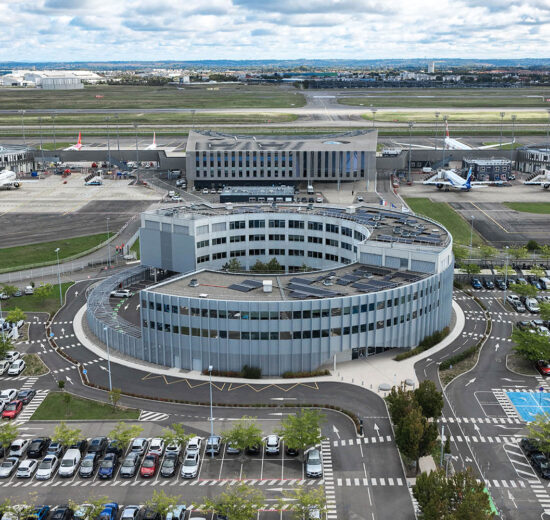 Centro de entregas de aviones de Airbus en Toulouse.