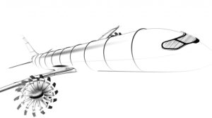 Diseño hipotético y muy general del posible sustituto del A320 presentado por Airbus en 2025.
