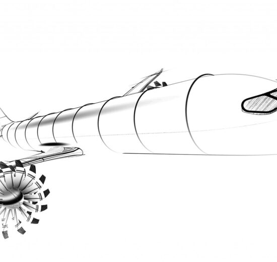 Diseño hipotético y muy general del posible sustituto del A320 presentado por Airbus en 2025.