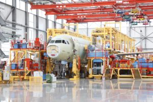 Entre los trabajos de QualityPark AviationCenter para Airbus ha estado el diseño de equipos de utillaje para las cadenas de montaje de los aviones.