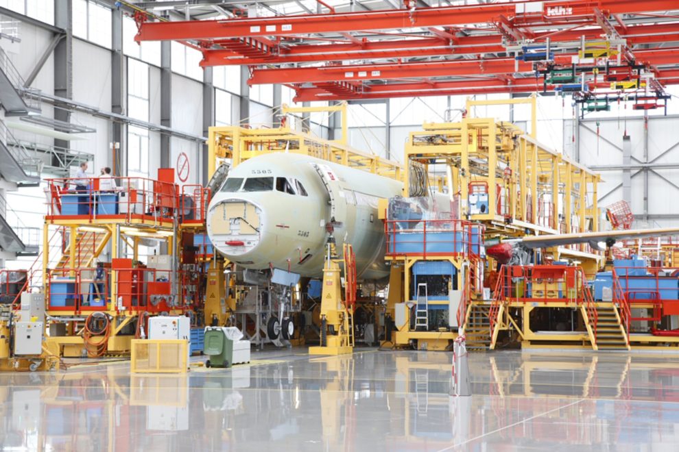 Entre los trabajos de QualityPark AviationCenter para Airbus ha estado el diseño de equipos de utillaje para las cadenas de montaje de los aviones.