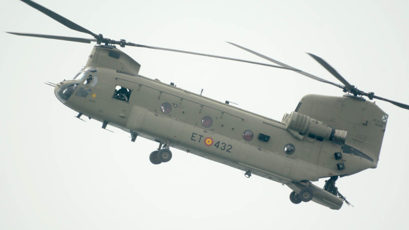 Primera presentación del Boeing CH-47F de FAMET.