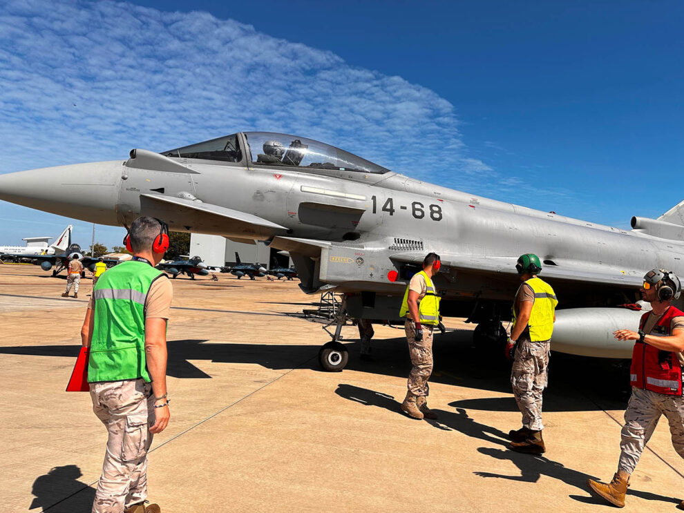 Eurofighter del Ala 14 en Australia en 2024 durante el despliegue Pacific Skies y la participación en Pitch Black 24.