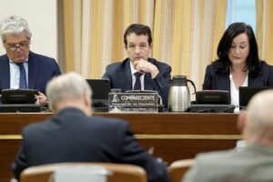 Ángel Escribano durante su comparecencia en la Comisión Mixta de Segiridad Nacional del Congreso de los Diputados.