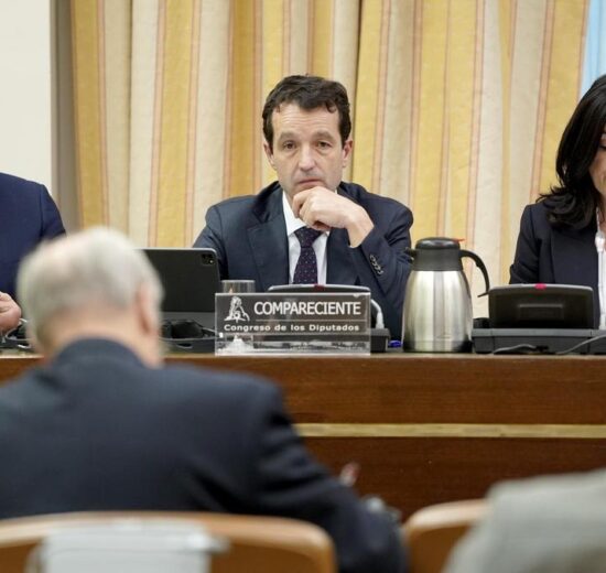 Ángel Escribano durante su comparecencia en la Comisión Mixta de Segiridad Nacional del Congreso de los Diputados.