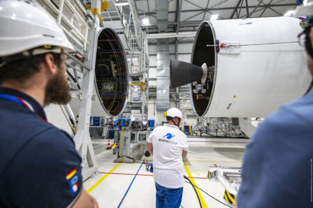 Entre las responsabilidades de Airbus Space España esta el sistema de unión de las dos etapas del Ariane 6.