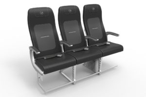 Los nuevos asientos diseñados por Geven para los Airbus de la famlia A320 de Lufthansa.