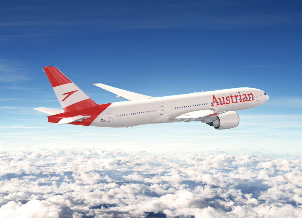 Austrian Airlines mantendrá su rojo pero usará unos títulos más grandes en el fuselaje, y la bandera austriaca de la cola, con el logo, se extenderá por el fuselaje aunque de forma diferente a como lo hace el azul de Lufthansa.