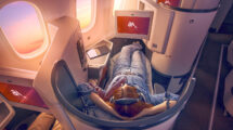 Asiento de clase business en los Boeing 787 de Avianca.