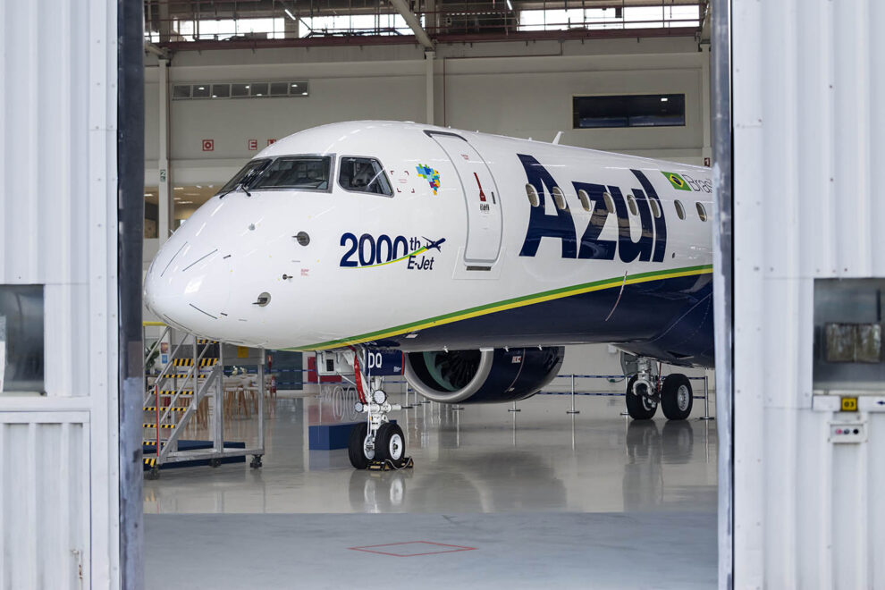Embraer ha entregado ya 2.000 aviones de su familiaa E-Jet.