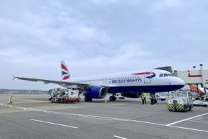 El A320 G-GATU operó el segundo vuelo de BAEuroflyer, que tuvo como destino Amsterdam.