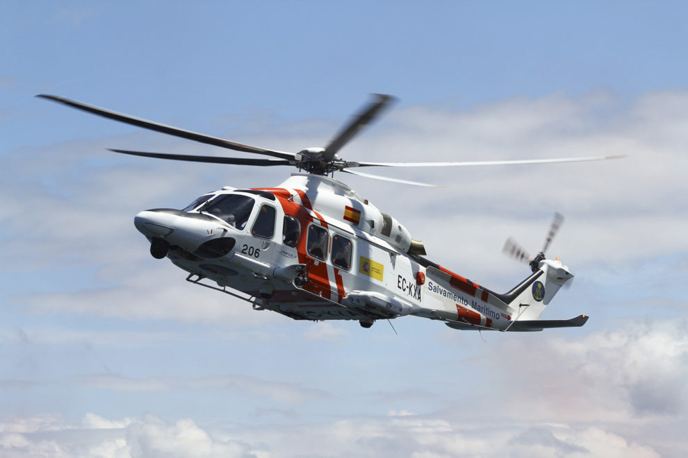 Helicóptero de Slavamento Marítimo operado por Babcock.