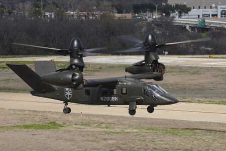 Leonardo ofrecerá un convertiplano a partir de los Bell V-280 (en la foto) y el AW609.