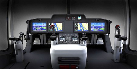 Cockpit del Bell 525