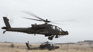 Helicópteros Boeing AH-64E del Ejército de Estados Unidos.