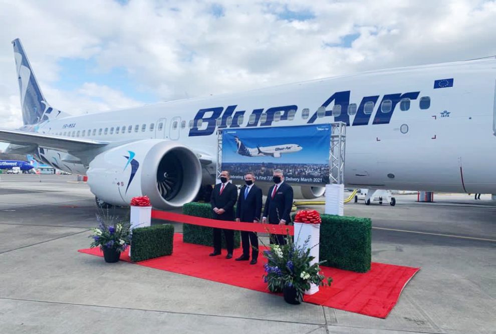 La rumana Blue Air recibió su primer Boeing 737 MAX el 30 de abril.