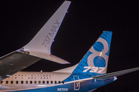 Winglet desarrollado por Aviation Partners  para el Boeing 737 MAX.