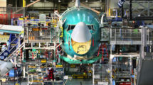 Cadena de montaje del Boeing 737.
