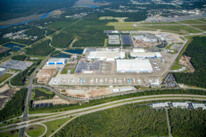 La factoría de Boeing en Charleston en la actualidad.