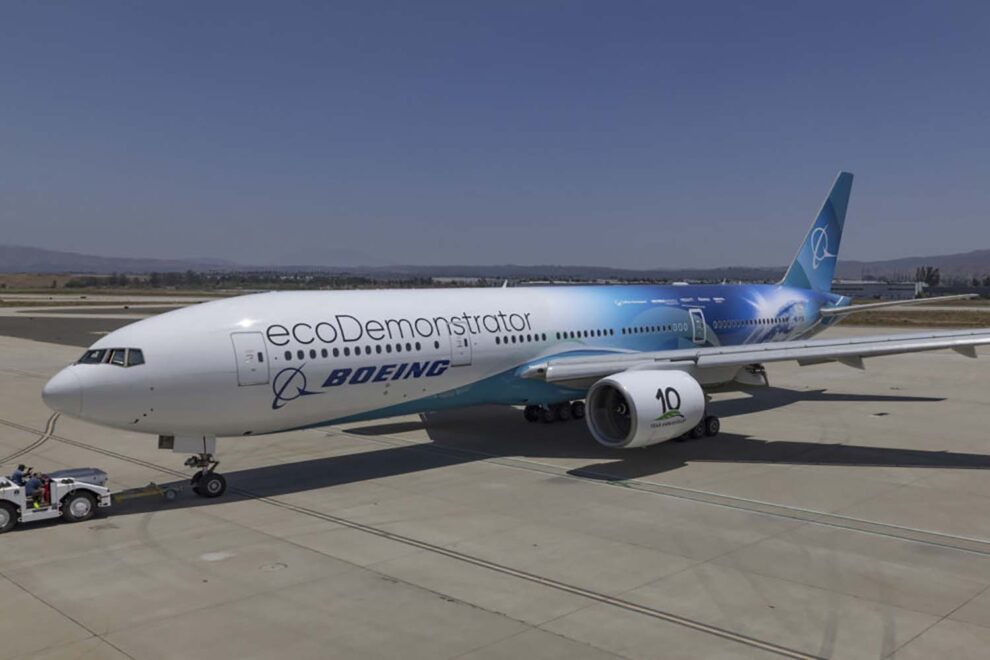 El nuevo ecodemostrador de Boeing listo para los pruebas en vuelo.
