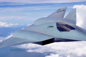 Una de las interpretaciones del aspecto del Boeing F-47 que circulan por internet.