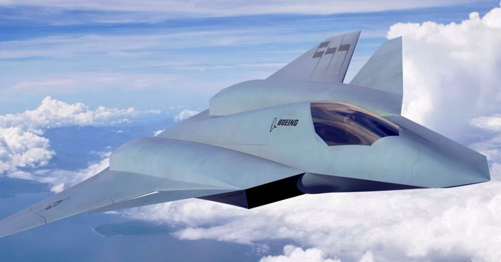 Una de las interpretaciones del aspecto del Boeing F-47 que circulan por internet.