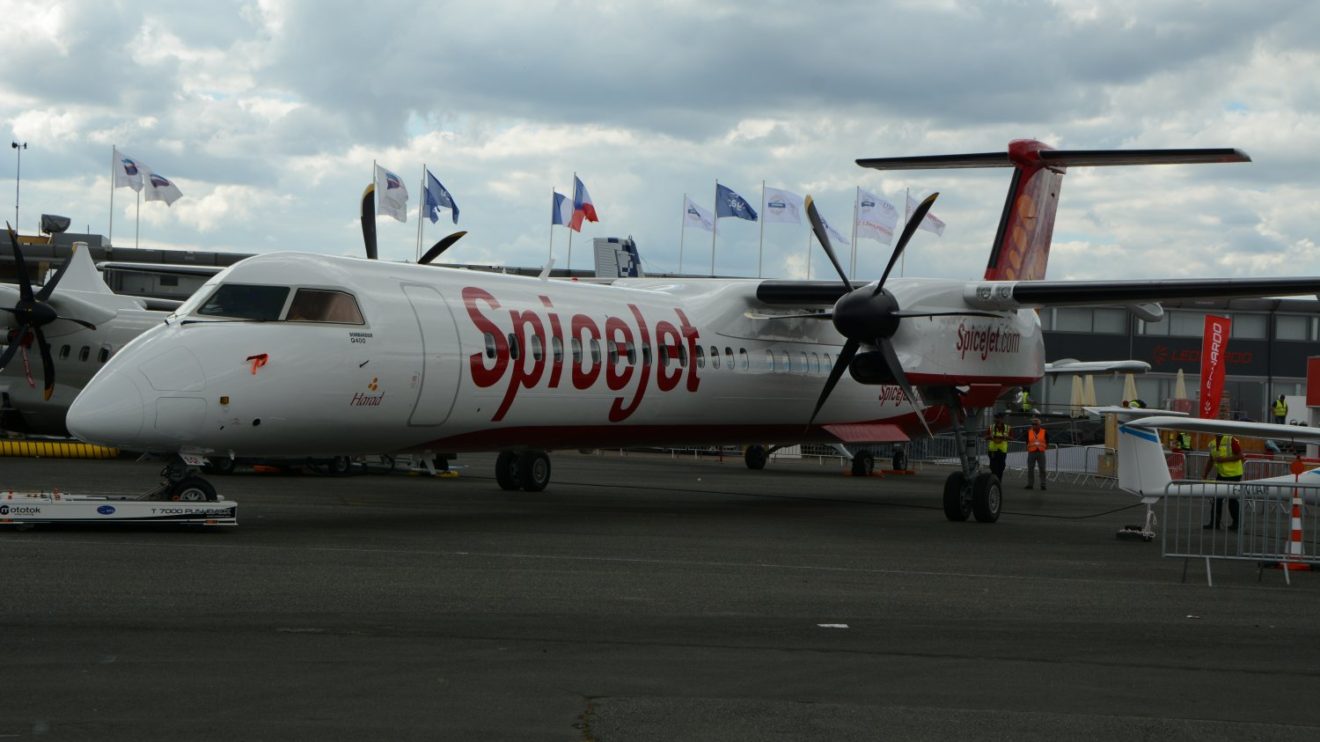 Bombardier Q400 de SpiceJet.