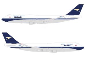 Así será el Boeing 747-400 de British Airways pintado de BOAC.