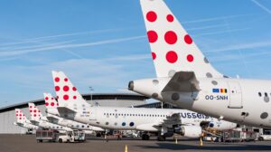 Aviones de Brussels Airlines en el aeropuerto de Bruselas.