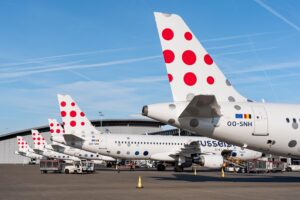 Aviones de Brussels Airlines en el aeropuerto de Bruselas.