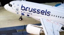 La palabra Brussels toma el protagonismo en la nueva imagen corporativa del Brussels Airlines.La palabra Brussels toma el protagonismo en la nueva imagen corporativa del Brussels Airlines.