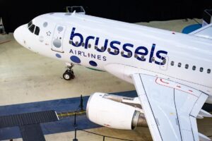 La palabra Brussels toma el protagonismo en la nueva imagen corporativa del Brussels Airlines.La palabra Brussels toma el protagonismo en la nueva imagen corporativa del Brussels Airlines.