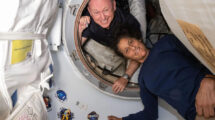 Butch Wilmore y Suni Williamsm a bordo de la ISS.