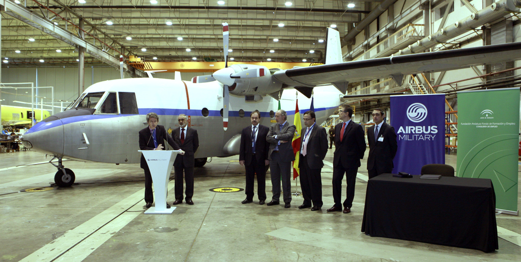 Airbus Miliatry dona un C-212 para enseñanza