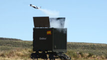 Lanzamiento de un interceptor de UAS Destinus Hornet durante las demostraciones de la Campaña de Experimentación Táctica del Ejército de Tierra.