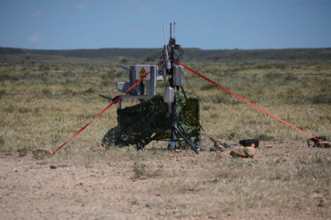 Estación fija para detectar, localizar e inhibir drones.