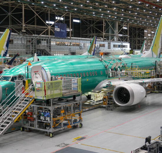 Cadena de montaje del Boeing 737.