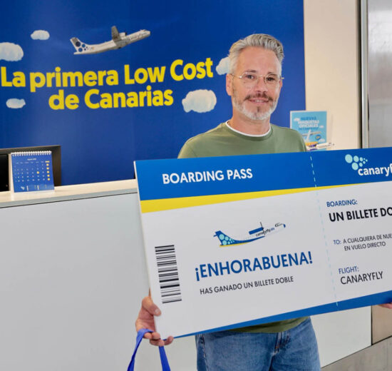 Chedey Suárez, el pasajero 5 millones de Canaryfly.
