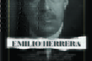 Cartel del documental sobre Emilio Herrera para su pase privado en Madrid.