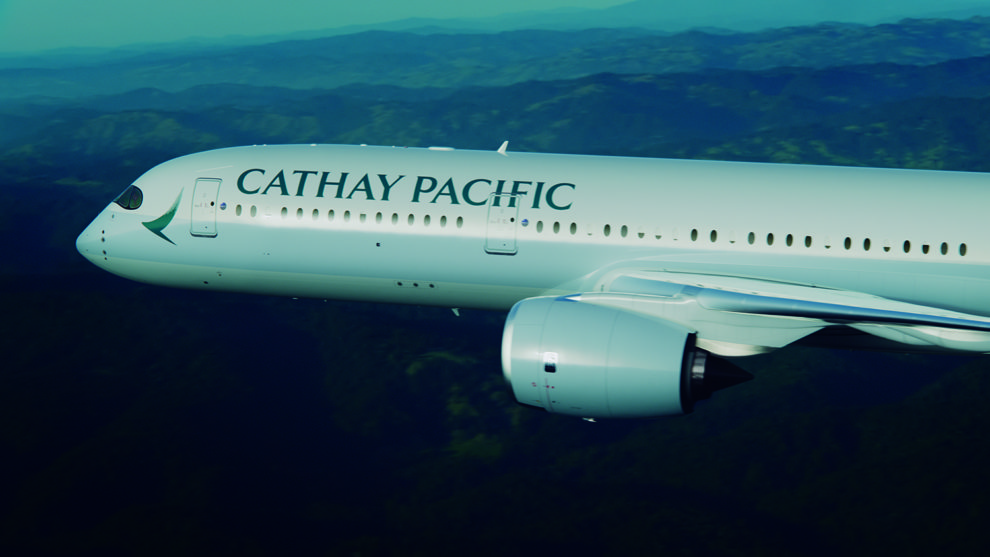 Airbus A350-900 de Cathay Pacific.