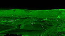 Ejemplo de la imagen que ofrece a los pilotos un sistema de visión aumentada.