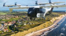 eVTOL Integrity de Crisalion sobre la costa danesa.