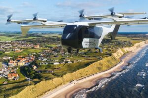 eVTOL Integrity de Crisalion sobre la costa danesa.