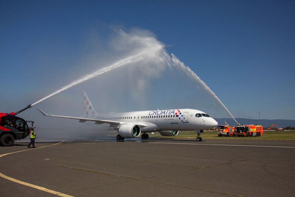 Croatia Airlines recibió su primer A220 en julio.