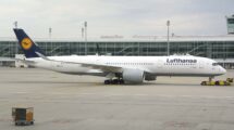 Airbus A350 de Lufthansa en el aeropuerto de Munich.